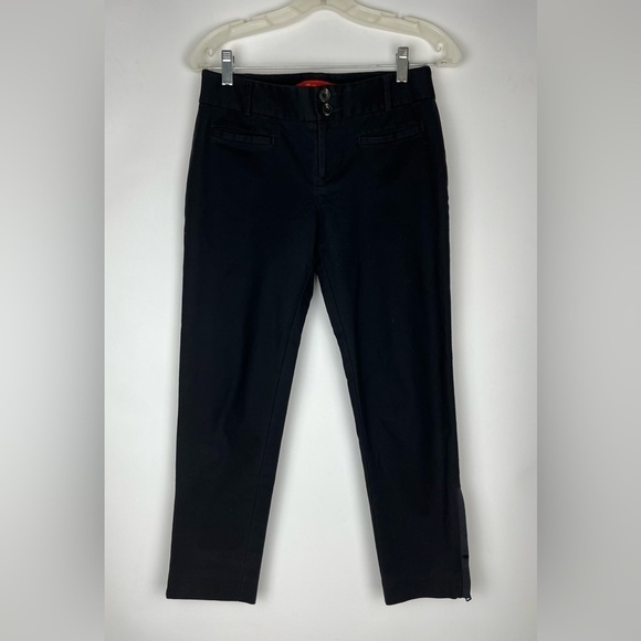 Anthropologie Cartonnier Black Ankle Zip Charlie Trousers - Picture 3 of 8
